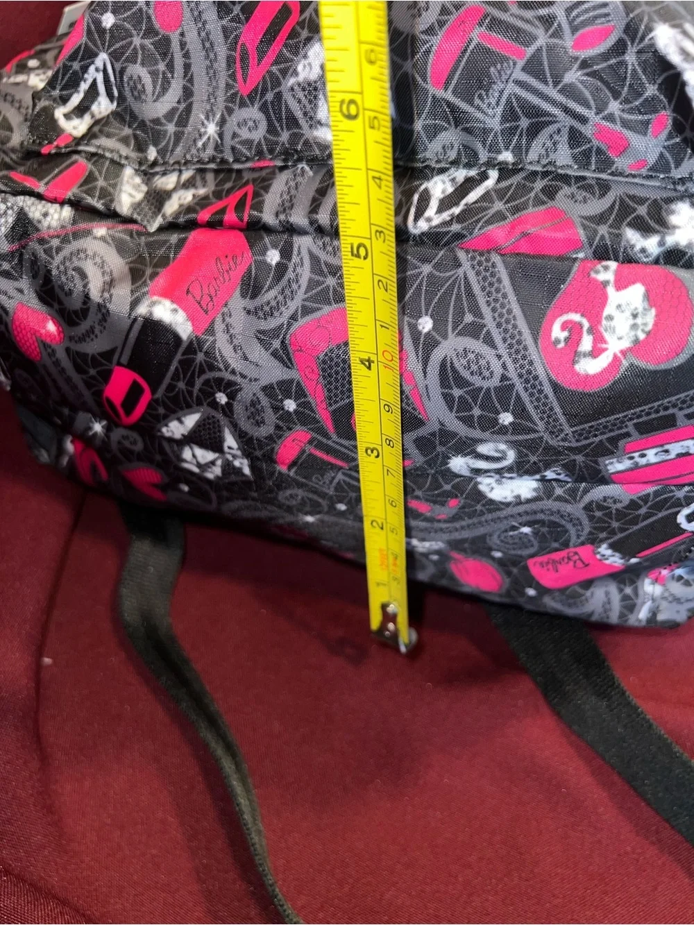 LeSportsac Pink & Black Patterned Women's Backpack artist edition (BARBIE)